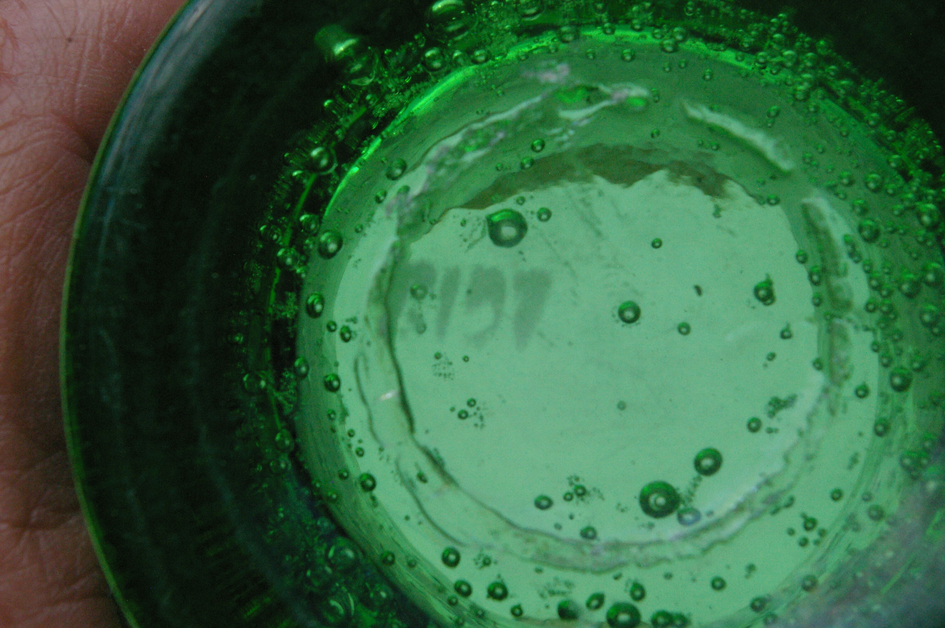 5 vintage bubble glass cups from Biot