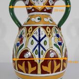 Polychrome vase in glazed earthenware, Nabeul – 1920