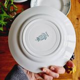 Set of 12 flat plates with slight defects Saint Amand 1932