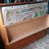 Geographic map cabinet