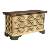 Commode baroque bergamasque ancienne, début XVIIIe siècle