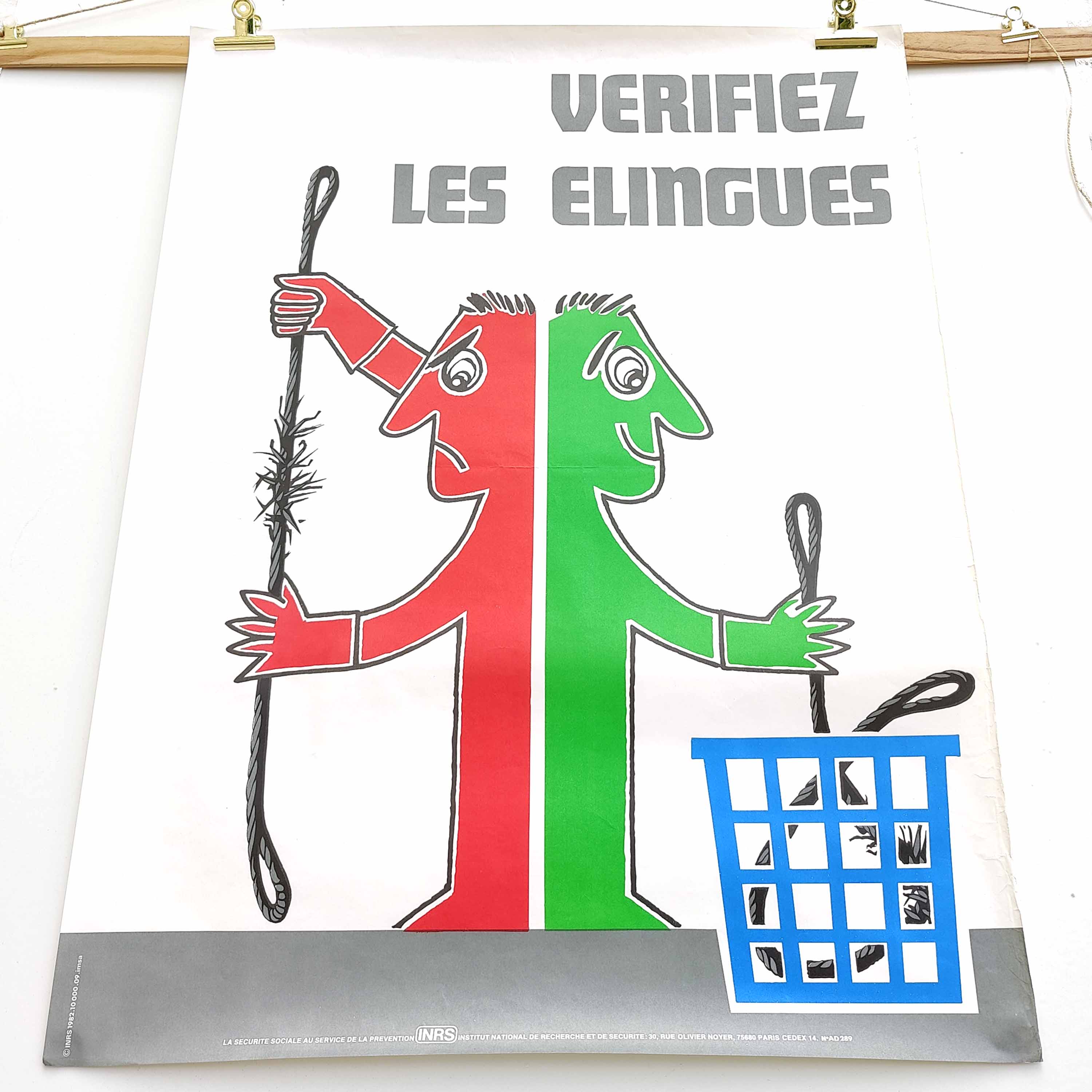 Vintage poster INRS 1982