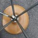 Stool metal structure adjustable in height on wheels