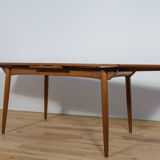 Table à manger en chêne extensible danois du milieu du siècle, années 1960