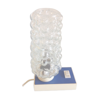 Bubbled glass bedside lamp by Helena Tynell 60/70