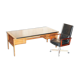 Arne Vodder model 419 executive chair and model 223 desk in rosewood and leather.