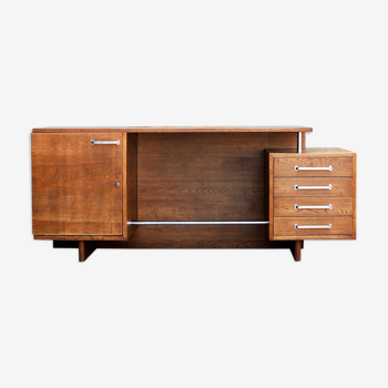 Large Freestanding Functionalist Desk, Jiri Kroha, 1930s