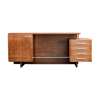 Large Freestanding Functionalist Desk, Jiri Kroha, 1930s