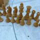 Vintage Staunton chess set in solid boxwood – Size 2 in its box.