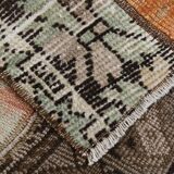 2x11 Brown & Orange Soft Vintage Runner Rug, 64x332Cm SK21437