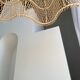 Rattan pendant lamp in the shape of a flower