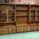 English library in 3 modules from the 1980s in teak