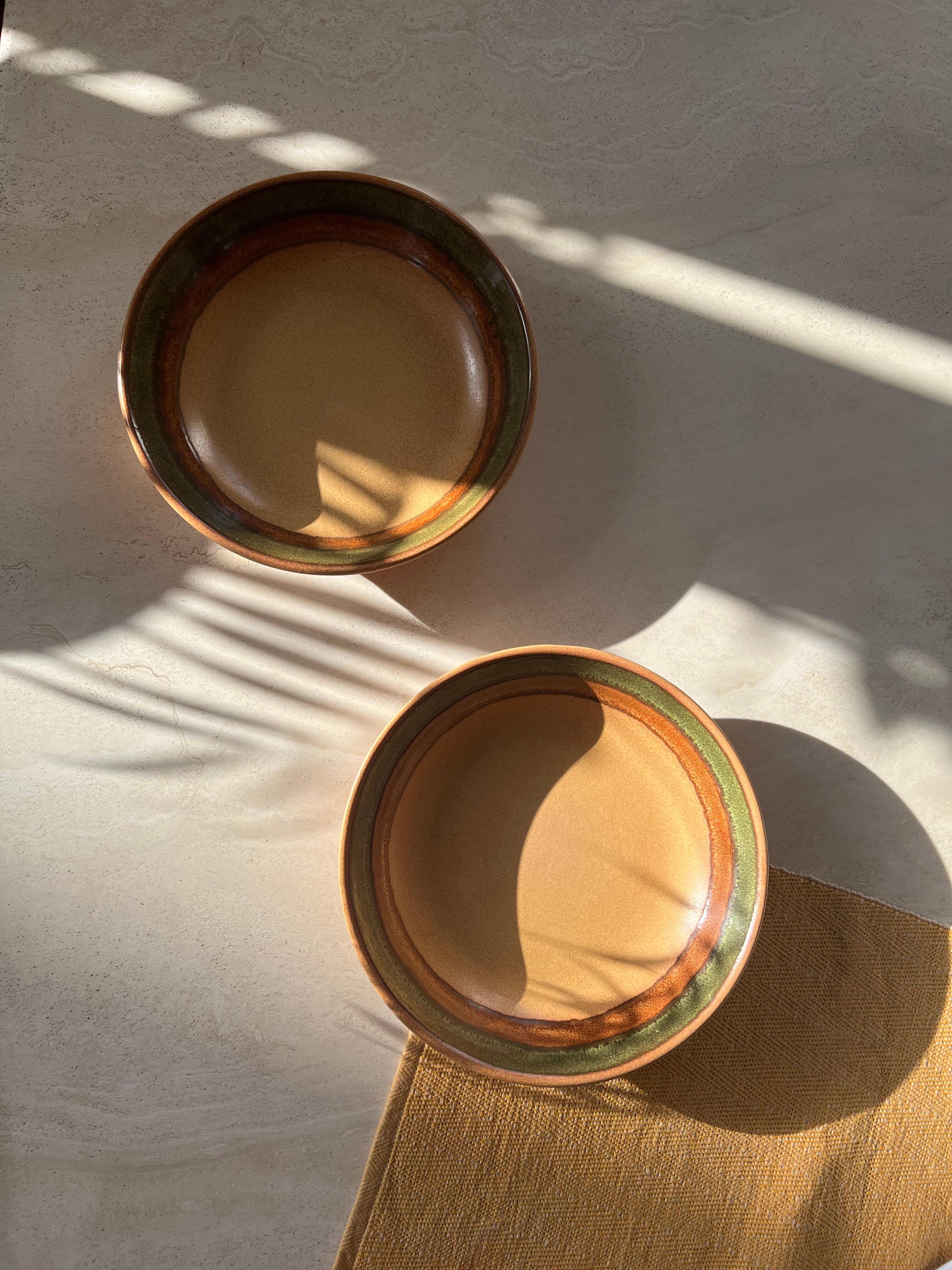Assiettes creuses des ateliers d'art Badonviller