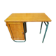 Former study office s22 of mobilor metal vert - vintage wood