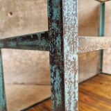 Industrial shelving unit sidetable kitchen rack pastel blue