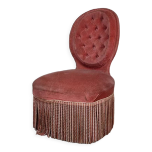 fauteuil crapaud rose