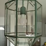 Vintage geometric pendant lamp 50s