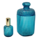 Franck Ma Toilet Box and Spray Bottle in Turquoise Blue Cracked Glass