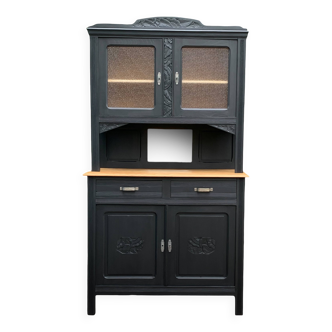Parisian art deco buffet in solid walnut 1930