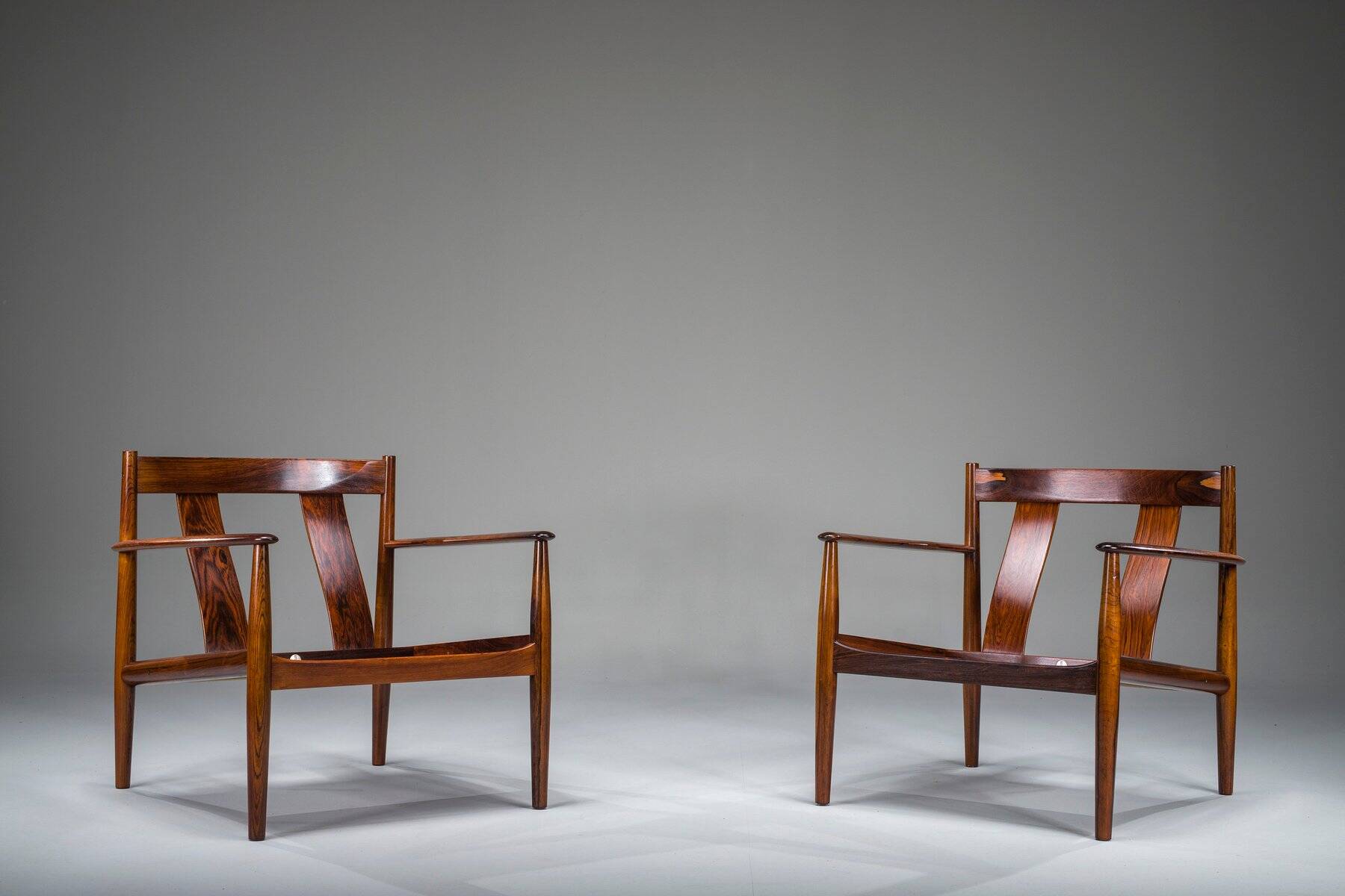 Set of Model 118 armchairs in rosewood by Grete Jalk for France & Son, 1960s