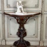 Console en bois sculpté et doré, Italie du Nord, XIXème siècle