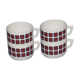 4 cups Arcopal Vintage 70s square décor Pop Polka