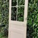 Glass communication door h221.5x90cm old 4 panes without interior glazing