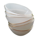 Batch of less opaline bowls
