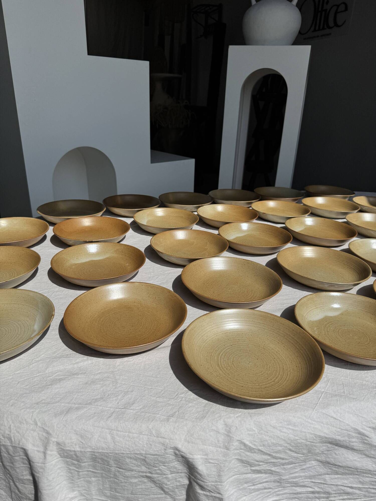 Set of 29 CNP village France D19 soup plates