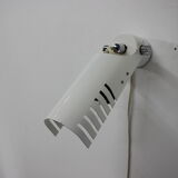 Set of three white adjustable design wall lamp, 1980's.