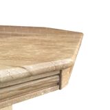 Mid-Century Octagonal Travertine Diningtable