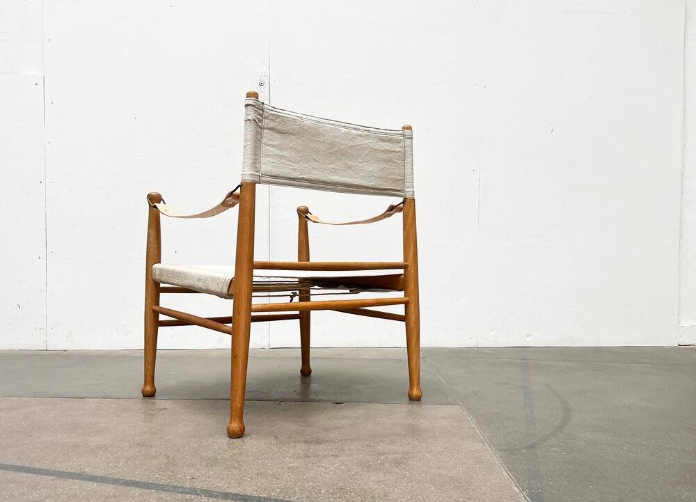 Mid-century modern Danish safari chair by Farstrup, 1960s.