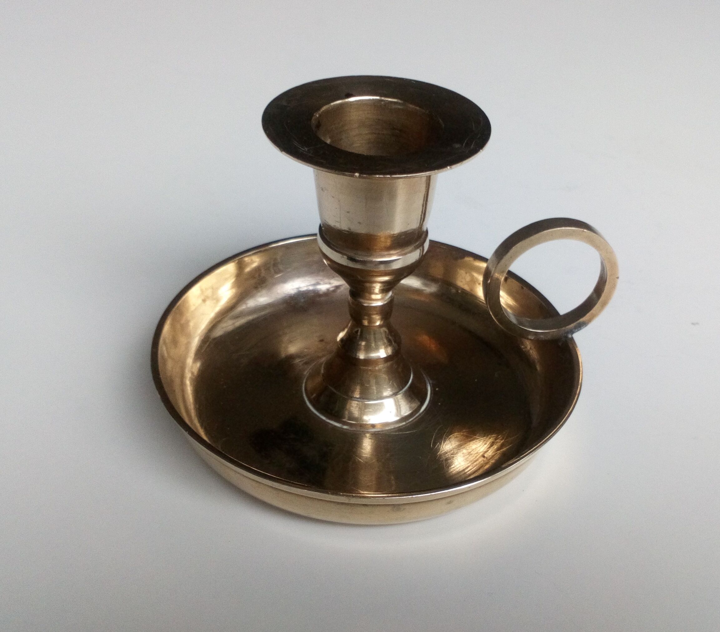 Brass taper candleholder