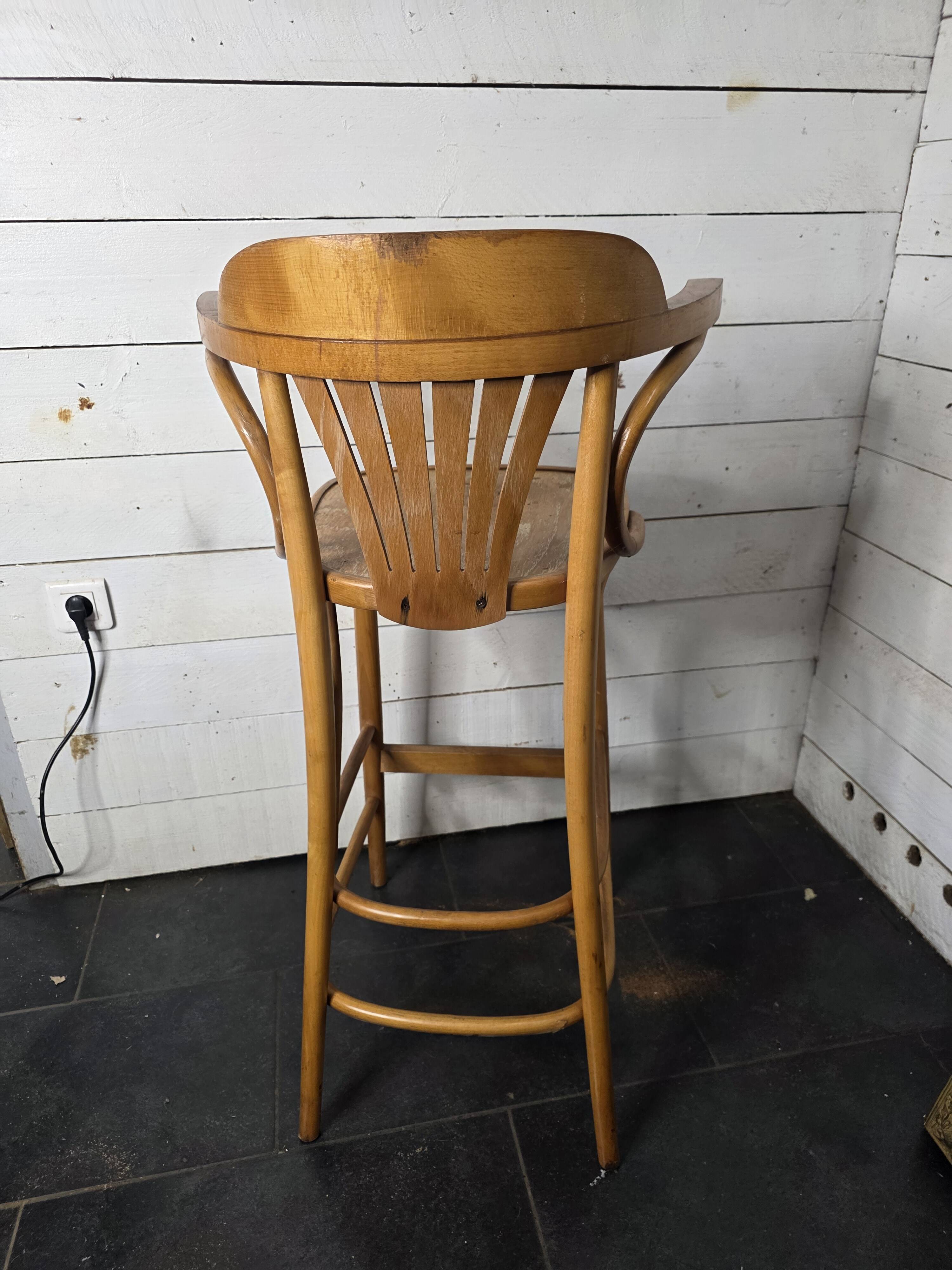 Bentwood bistro stool