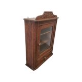 French Art Deco Oak Wall Cabinet, 1930s