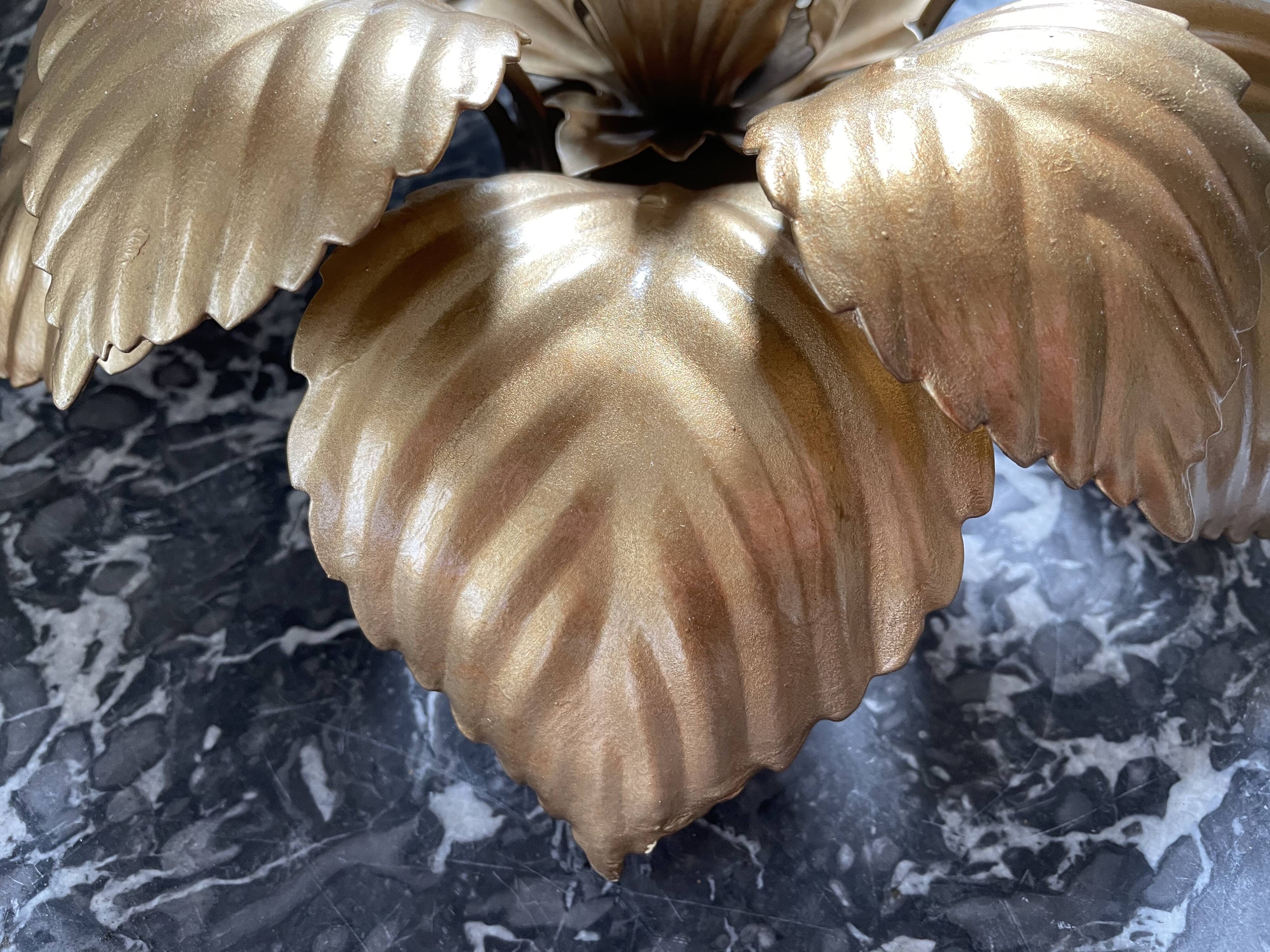 Wall light golden flower