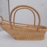 Vintage wicker bottle holder