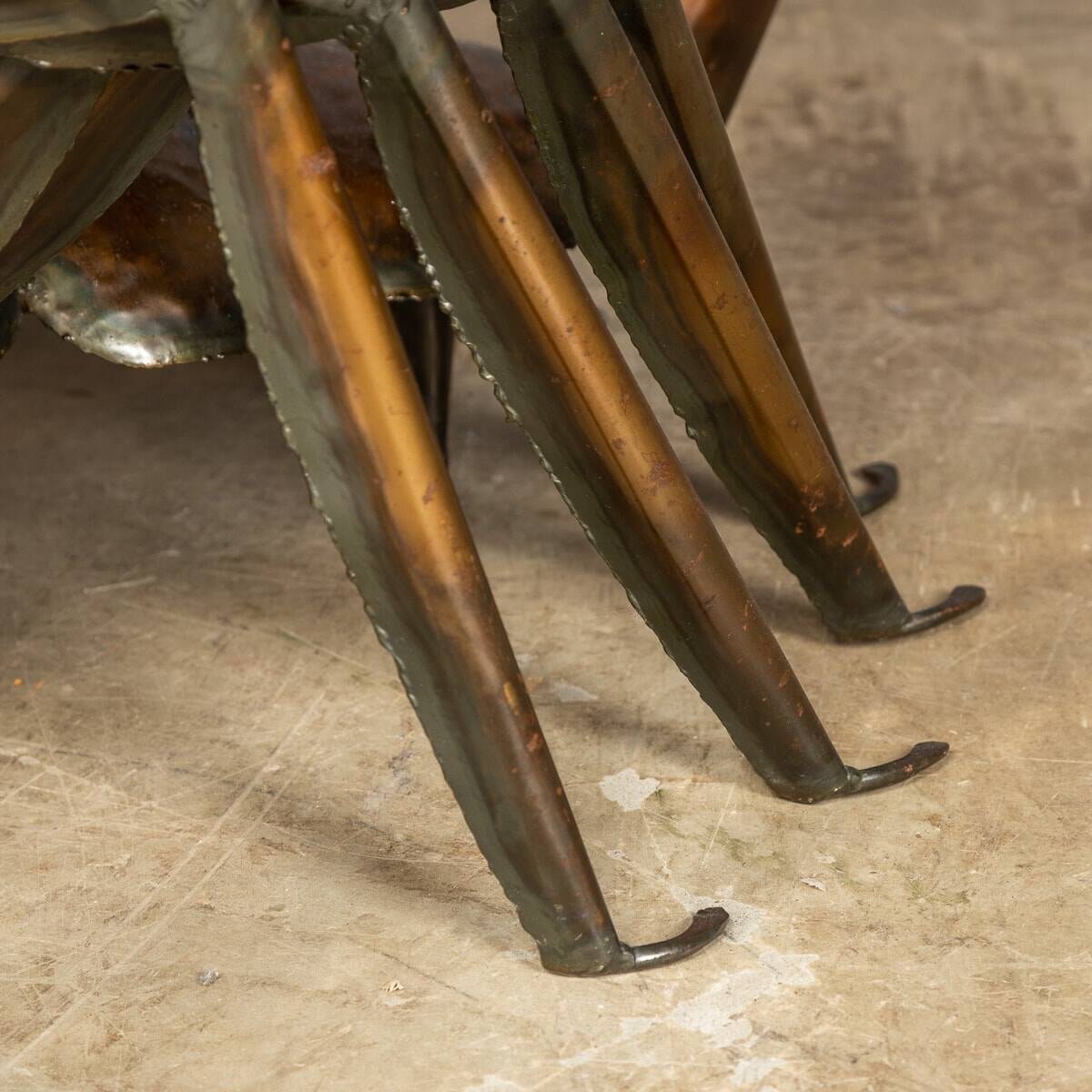 Unusual metal scorpion shaped coffee table c.1970