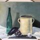 tableau huile sur toile nature morte vintage