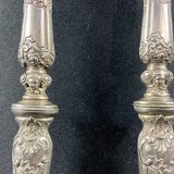 Salad service silver handles Regency decoration with cherub heads