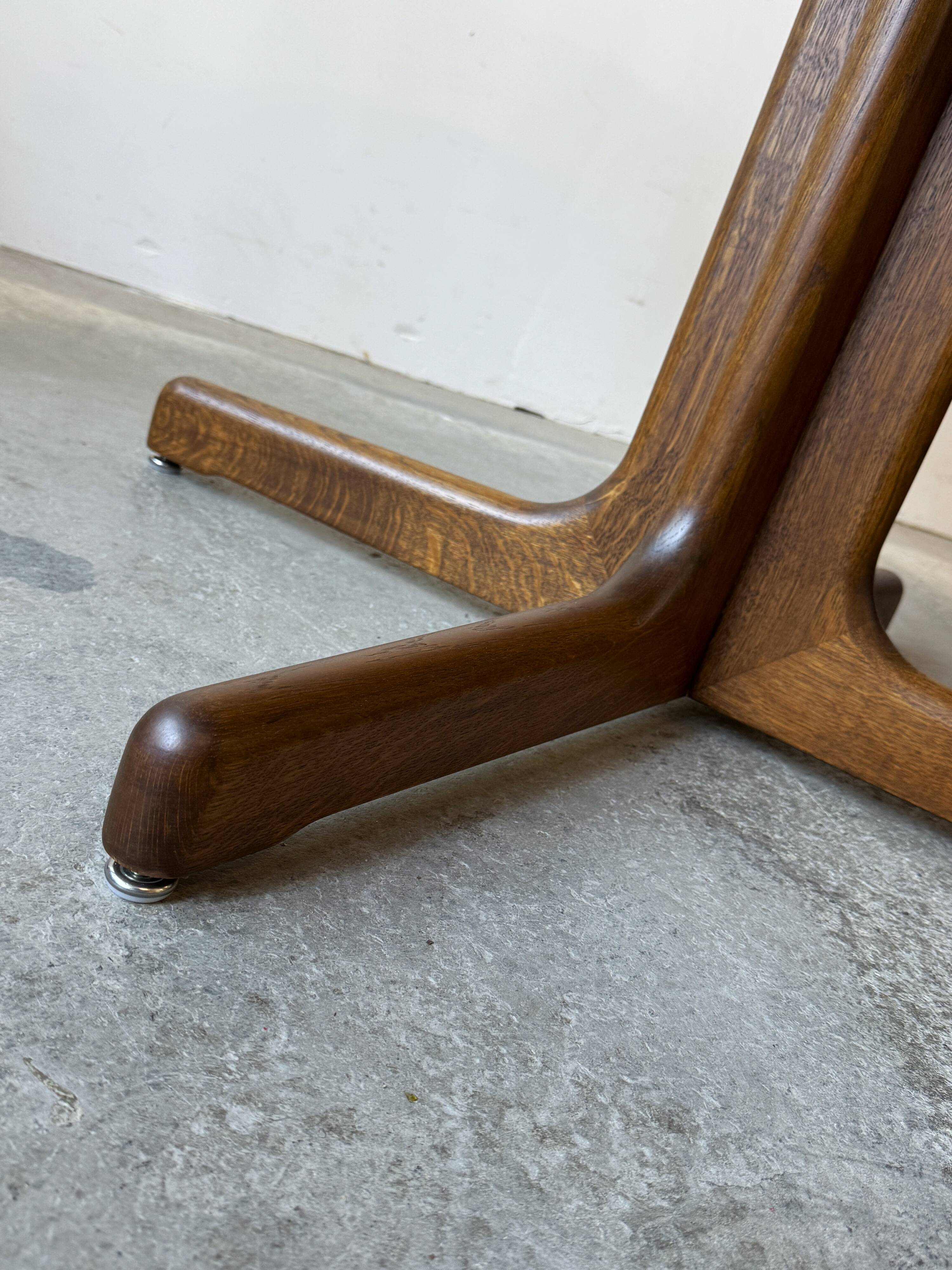 Extendable oak table, Lübke, Germany, 1960s/1970s, vintage