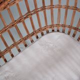 1950s Rattan Cradle from the Netherlands