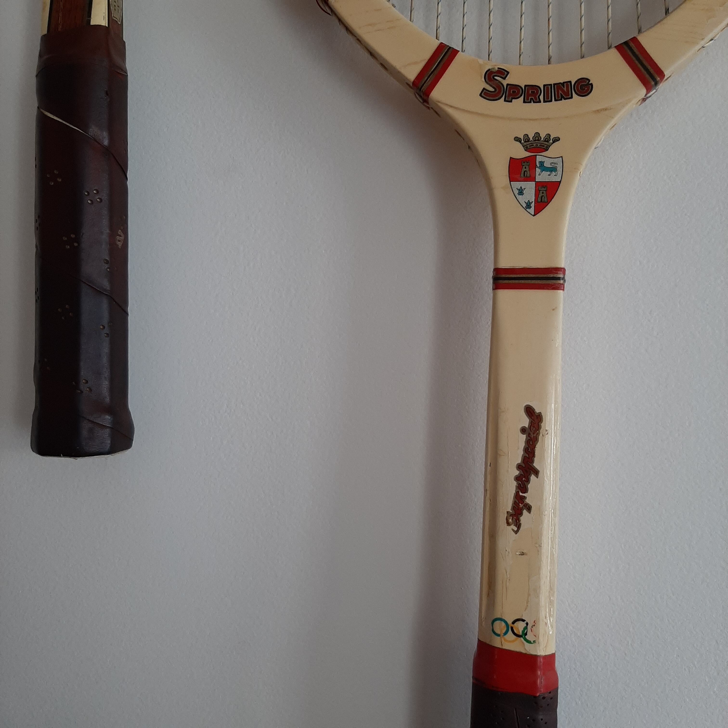 Set of 2 vintage wooden tennis rackets