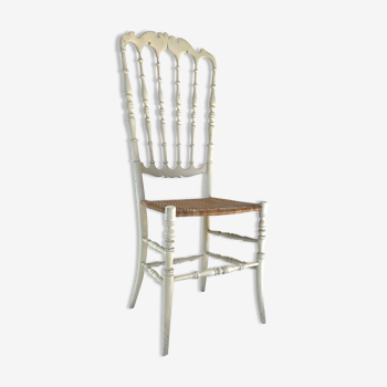 Chiavari chair with high back made by Rocca
