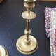 Paire de chandeliers en laiton