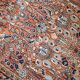 Handmade antique Persian Sarouk rug 103cm x 164cm 1920s