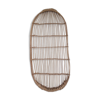 Tray vintage rattan