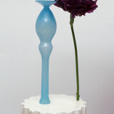 Vase soliflore blue glass