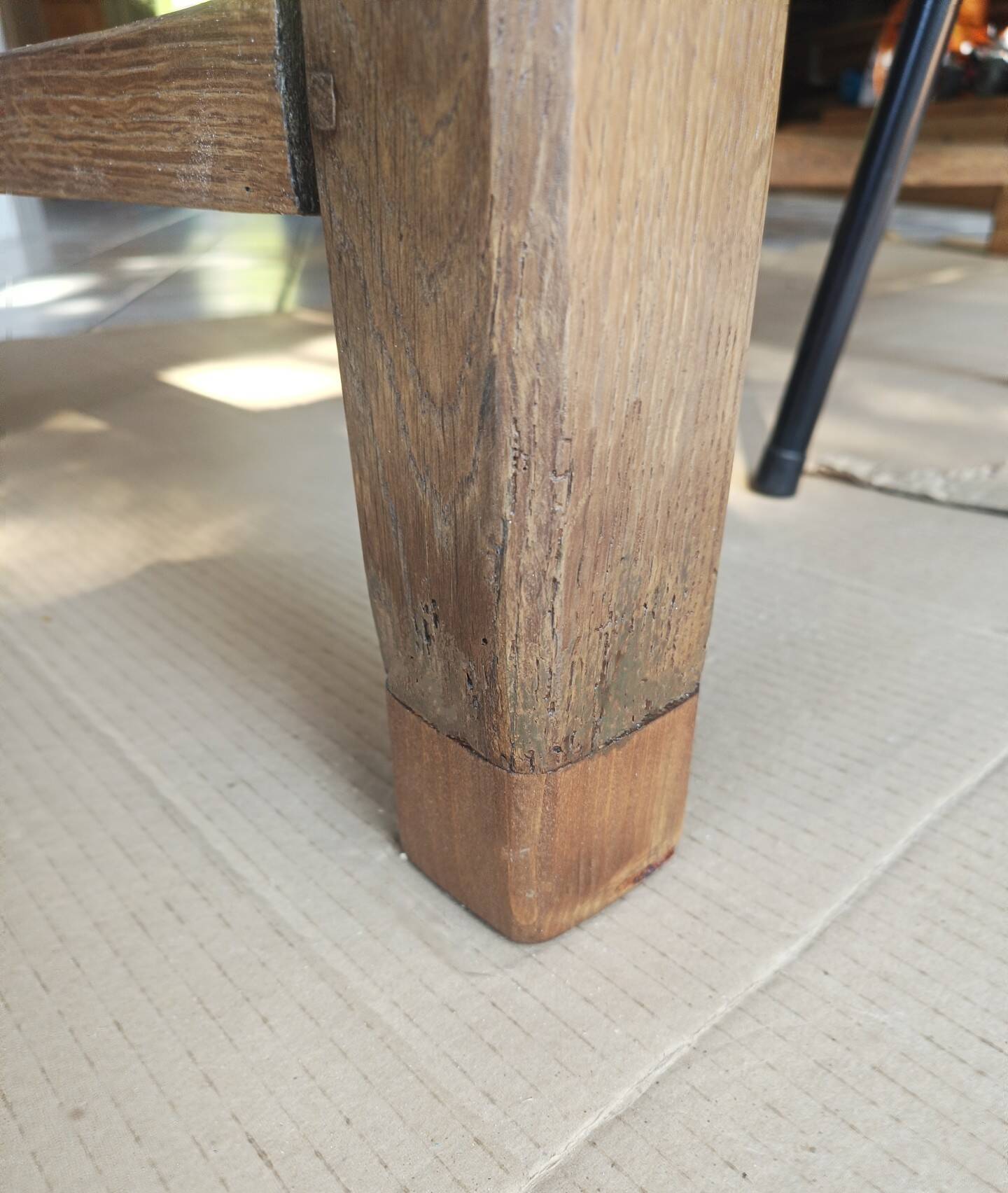 Table de ferme en chêne - Rénovée