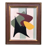 Peinture abstraite sur panneau